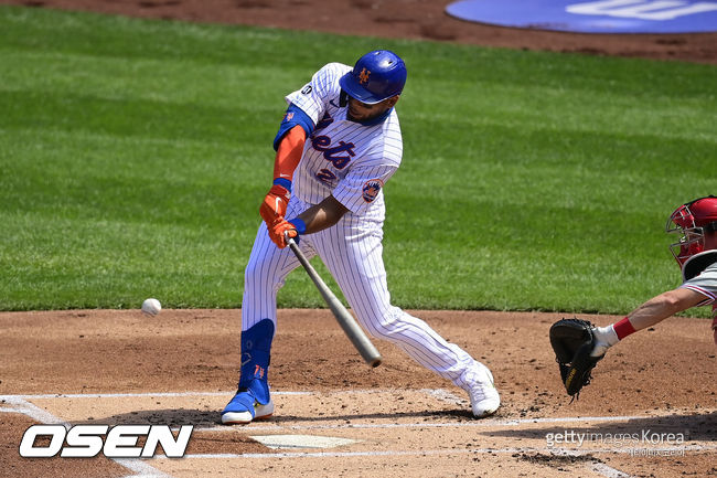 [사진] 뉴욕 메츠 도미닉 스미스. ⓒGettyimages(무단전재 및 재배포 금지)