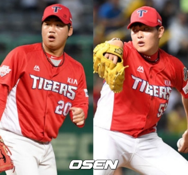 김기훈과 김유신(왼쪽부터)./OSEN DB