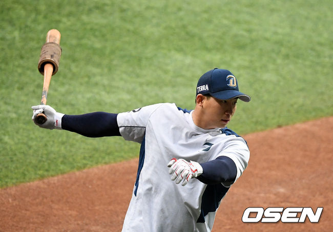 NC 나성범이 타격 훈련을 하고 있다./jpnews@osen.co.kr