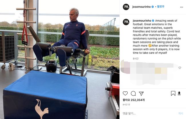 [사진]조세 무리뉴 인스타그램