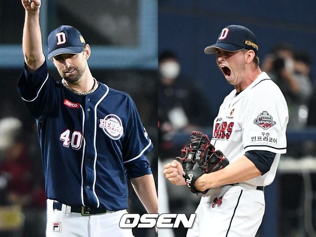 [사진] 2015년 두산 니퍼트(왼쪽), 2020년 플렉센 / OSEN DB