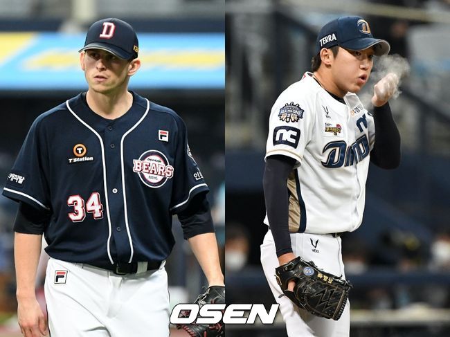 [사진] 두산 플렉센(왼쪽), NC 구창모 / OSEN DB