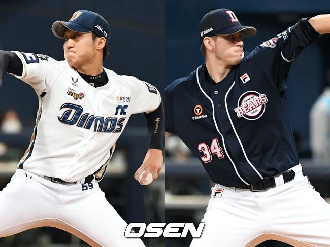 [사진] NC 구창모(왼쪽), 두산 플렉센 / OSEN DB