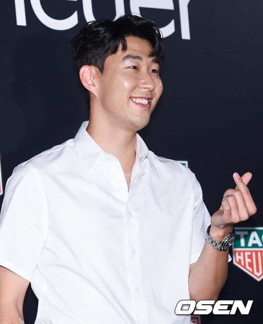 태그호이어 모델 손흥민이 포즈를 취하고 있다.  / soul1014@osen.co.kr
