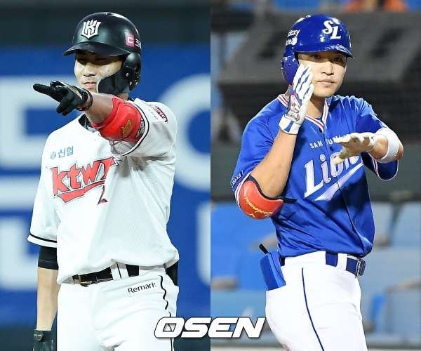 [사진] KT 심우준(좌)-삼성 박해민(우) / OSEN DB