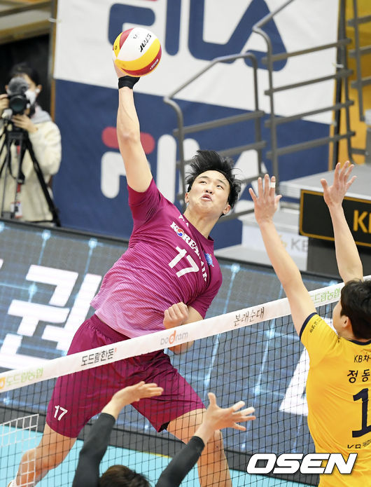 2세트 대한항공 임동혁이 강타를 날리고 있다. / soul1014@osen.co.kr