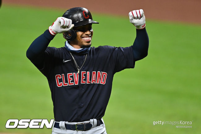 [사진] 클리블랜드 인디언스 프란시스코 린도어. ⓒGettyimages(무단전재 및 재배포 금지)