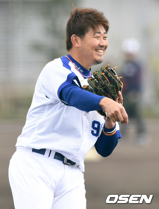 마쓰자카 다이스케가 훈련을 하고 있다. /dreamer@osen.co.kr