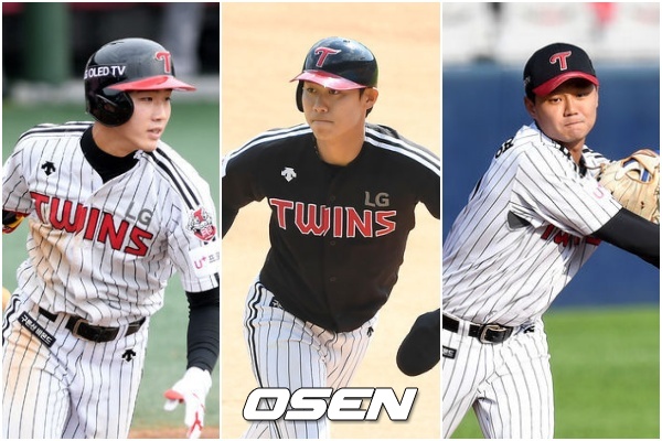 [사진] 이주형-한석현-손호영(왼쪽부터)