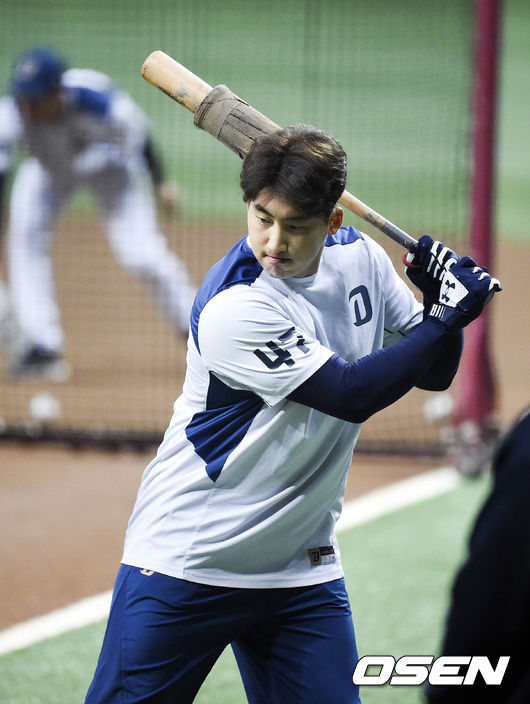 경기에 앞서 NC 나성범이 타격훈련을 하고 있다.  / soul1014@osen.co.kr