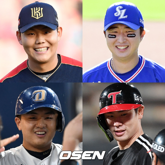 [사진] 소형준-최채흥-홍창기-강진성(좌측 위부터 시계방향으로) /OSEN DB