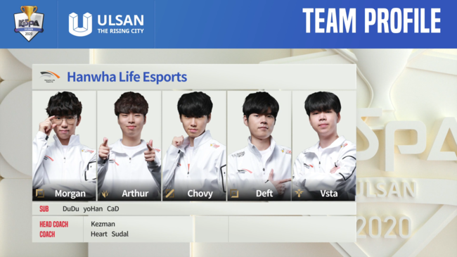 2020 LOL KeSPA컵 울산 중계방송 캡처.