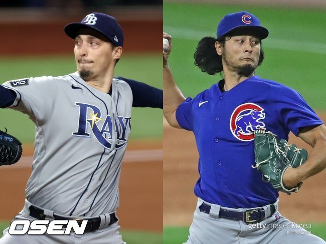 [사진] 블레이크 스넬(왼쪽), 다르빗슈 유. ⓒGettyimages(무단전재 및 재배포 금지)