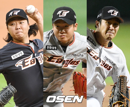 [사진] 김범수-김진욱-장민재 /OSEN DB