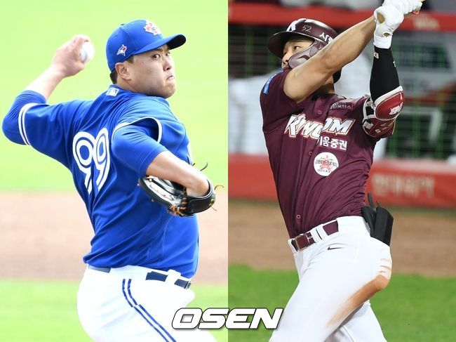 [사진] 토론토 류현진(왼쪽), 샌디에이고 김하성. / OSEN DB
