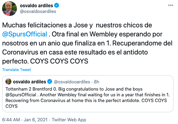 [사진] 아르딜레스 트위터 캡처