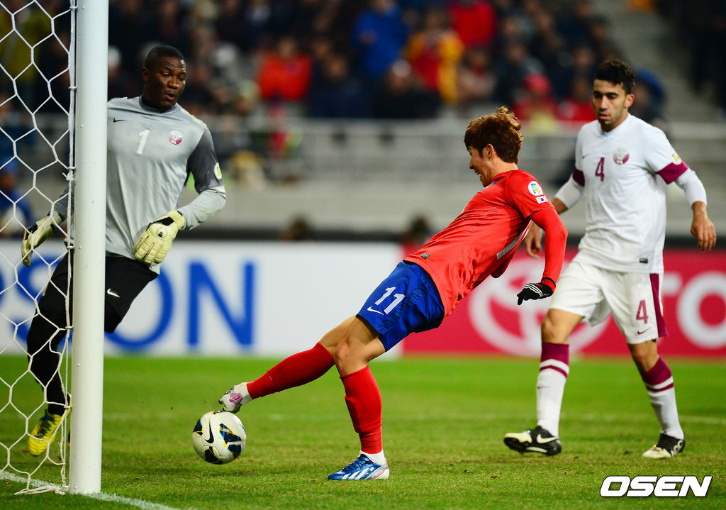 2013년 3월 26일 카타르전, '극장골'