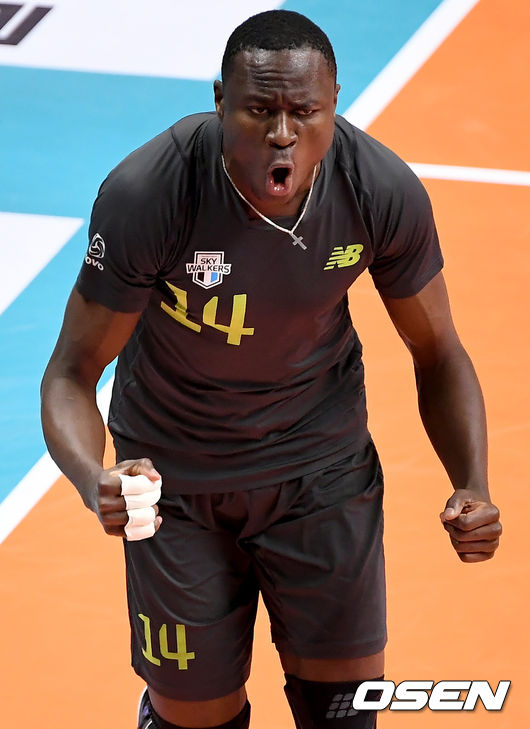 현대캐피탈 다우디가 득점에 기뻐하고 있다./ksl0919@osen.co.kr