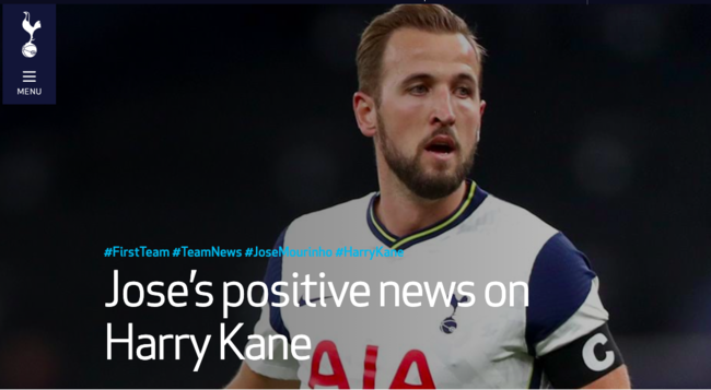 [사진]토트넘 홈페이지