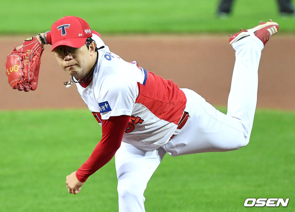 양현종이 힘차게 공을 뿌리고 있다. / dreamer@osen.co.kr