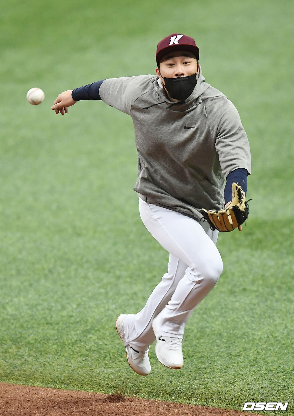 키움 김하성이 훈련을 하고 있다. /youngrae@osen.co.kr 