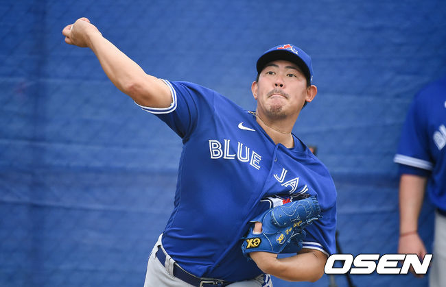 야마구치 슌이 불펜투구를 하고 있다./  soul1014@osen.co.kr