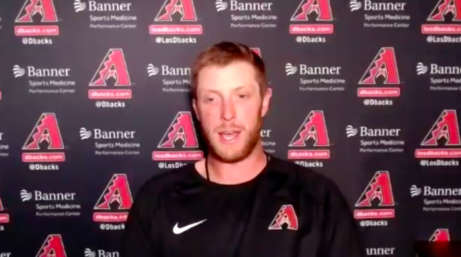 [사진] 애리조나 메릴 켈리 화상 인터뷰 캡처