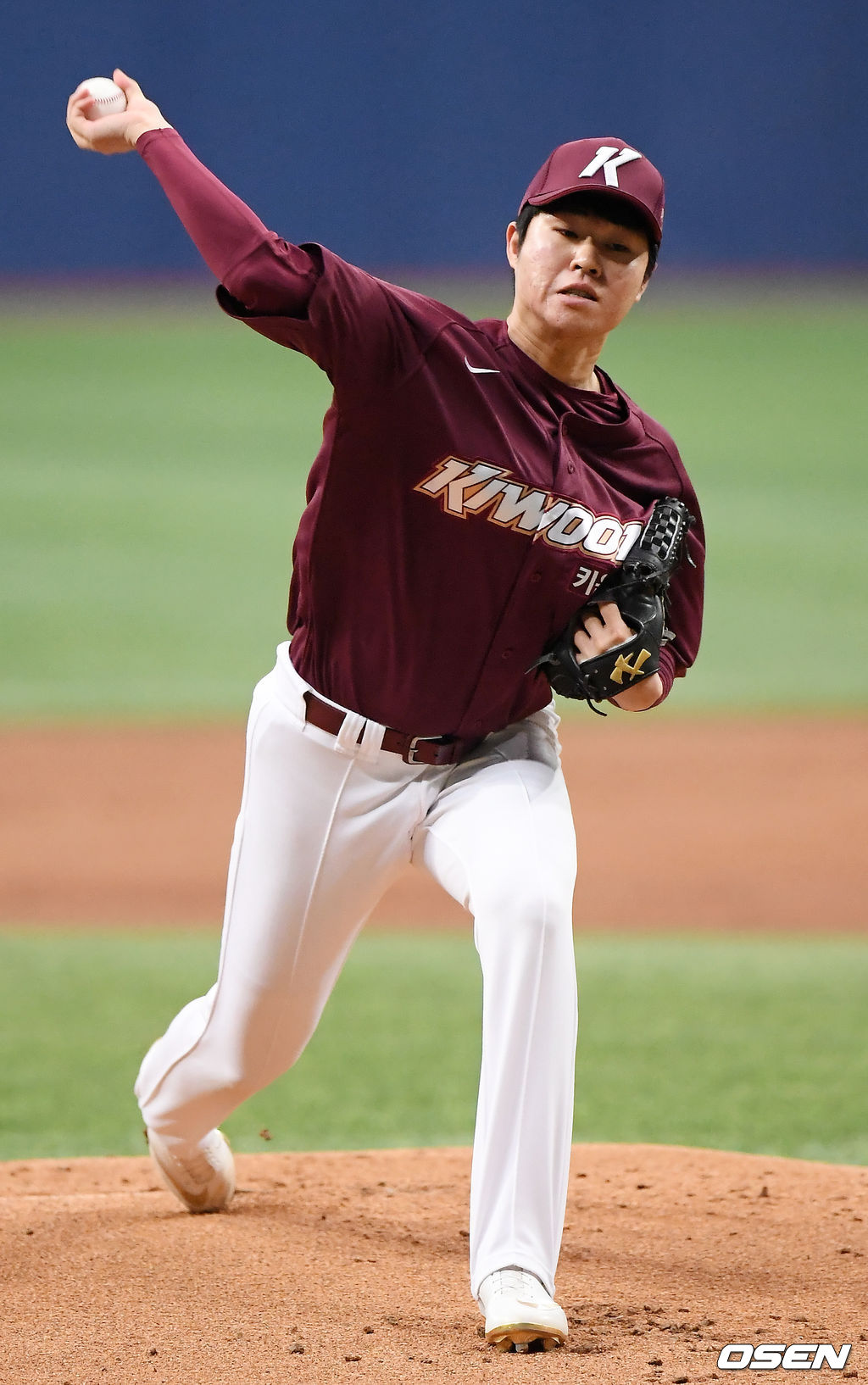 키움 김정인 마운드 위에서 힘차게 공을 뿌리고 있다. /rumi@osen.co.kr