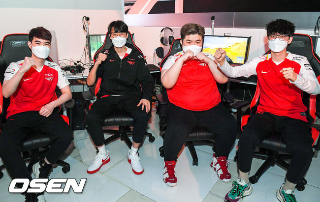 [사진] T1 선수단. /인천=박준형 기자 soul1014@osen.co.kr