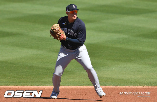 [사진] 양키스 3루수 지오 어셀라. ⓒGettyimages(무단전재 및 재배포 금지)