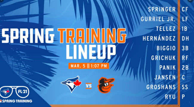 [사진] 토론토 구단 SNS.