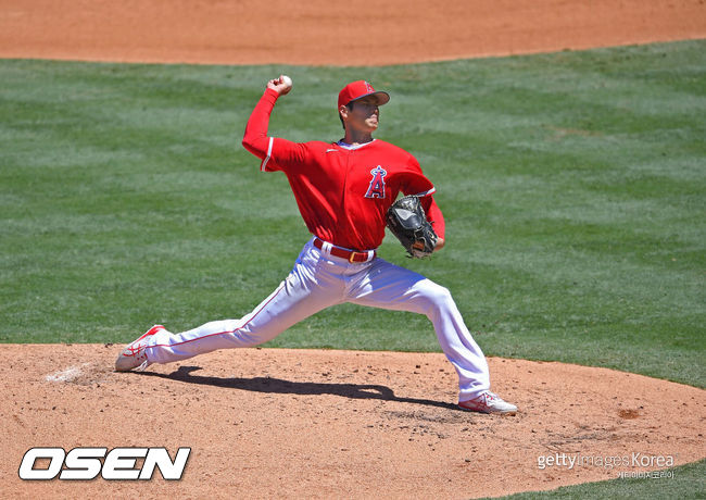 [사진] LA 에인절스의 오타니 쇼헤이. ⓒGettyimages(무단전재 및 재배포 금지)