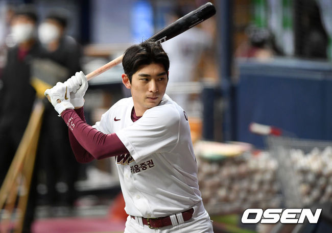 키움 이정후가 훈련을 하고 있다. /cej@osen.co.kr