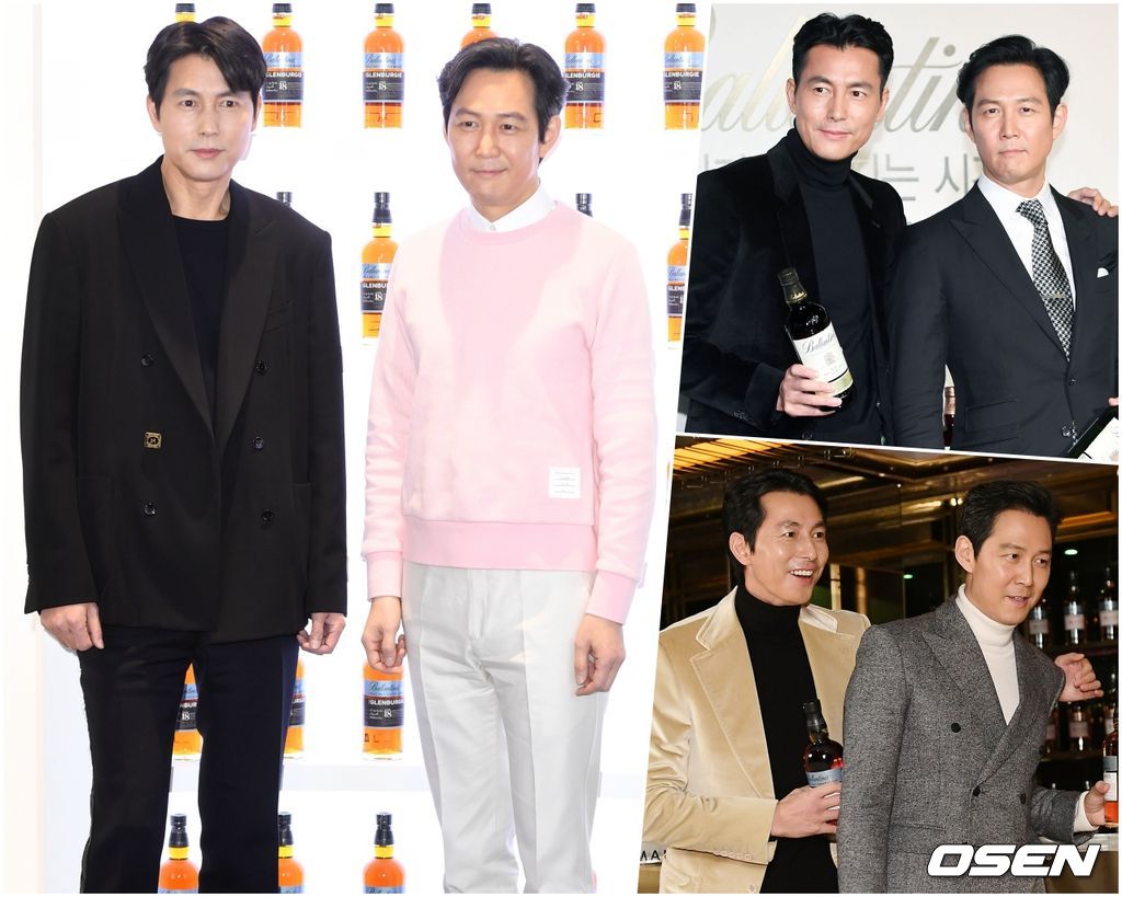 [OSEN=이대선 기자, OSEN DB]행사에 참석한 정우성과 이정재가 포즈를 취하고 있다. /sunday@osen.co.kr