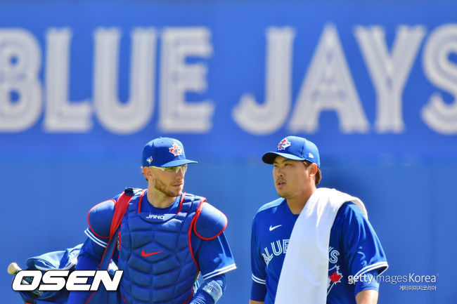 [사진] 대니 잰슨-류현진 ⓒGettyimages(무단전재 및 재배포 금지)
