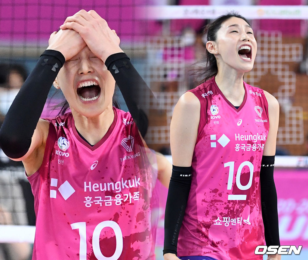 흥국생명 김연경이 실점하자 아쉬움에 소리치고 있다. /sunday@osen.co.kr