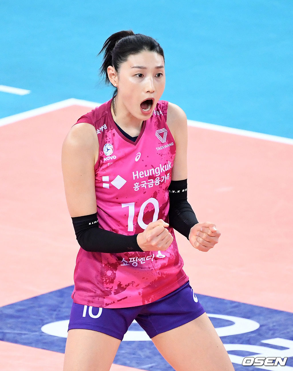 흥국생명 김연경이 득점에 성공하고 환호하고 있다. /sunday@osen.co.kr