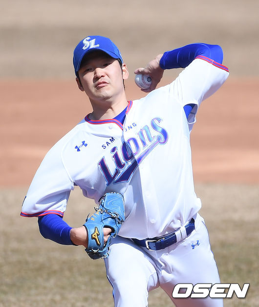 1회초 삼성 선발투수 백정현이 역투하고 있다. / soul1014@osen.co.kr