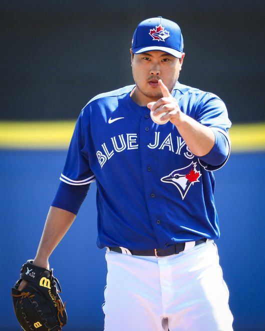 토론토 블루제이스의 류현진. <토론토 블루제이스 제공>