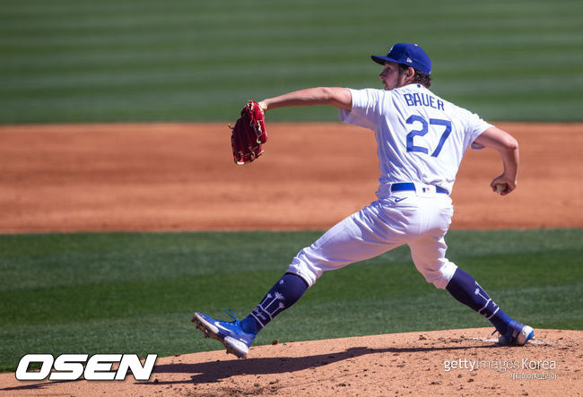 [사진] LA 다저스 투수 트레버 바우어. ⓒGettyimages(무단전재 및 재배포 금지)