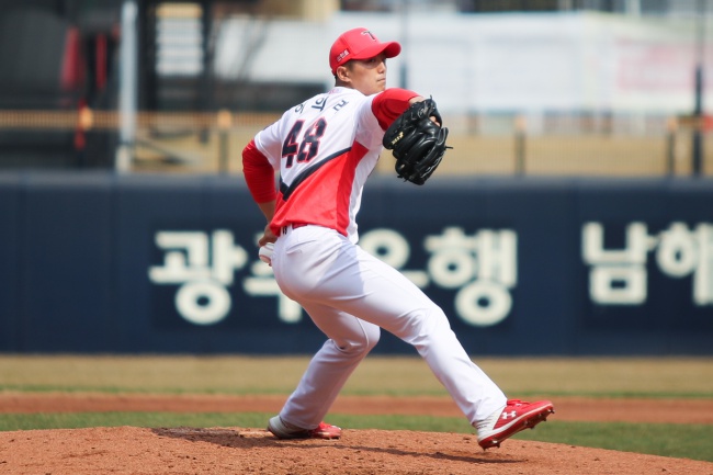 투구를 하고 있는 이의리./KIA 타이거즈 제공