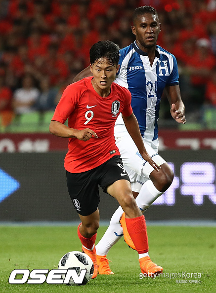 xxx during the international friendly match between South Korea and Honduras at Daegu World Cup Stadium on May 28, 2018 in Daegu, South Korea.