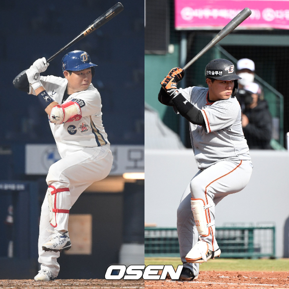 [사진] 양의지-허관회 /OSEN DB