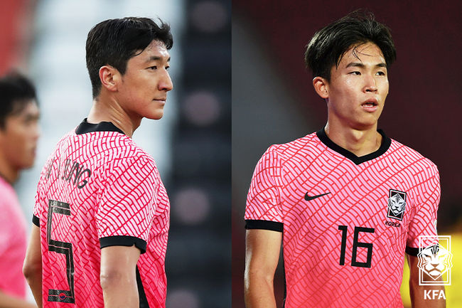 [사진]카타르 알사드 소속의 정우영(왼쪽)과 독일 프라이부르크에서 뛰는 정우영(오른쪽) /KFA 제공