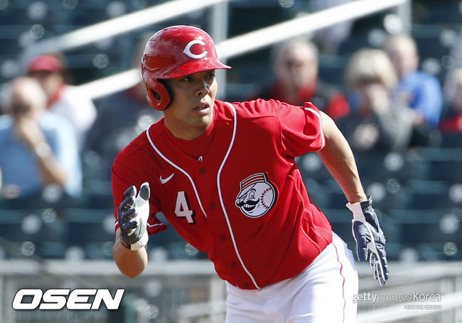 신시내티 레즈의 아키야마 쇼고. [사진] ⓒGettyimages(무단전재 및 재배포 금지)