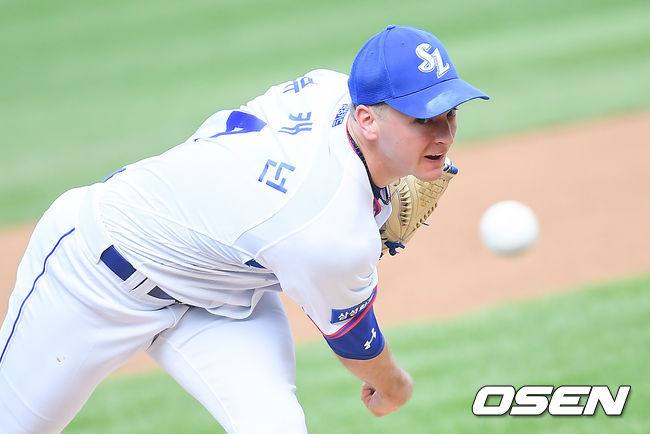 1회초 삼성 선발투수 뷰캐넌이 역투하고 있다./ soul1014@osen.co.kr