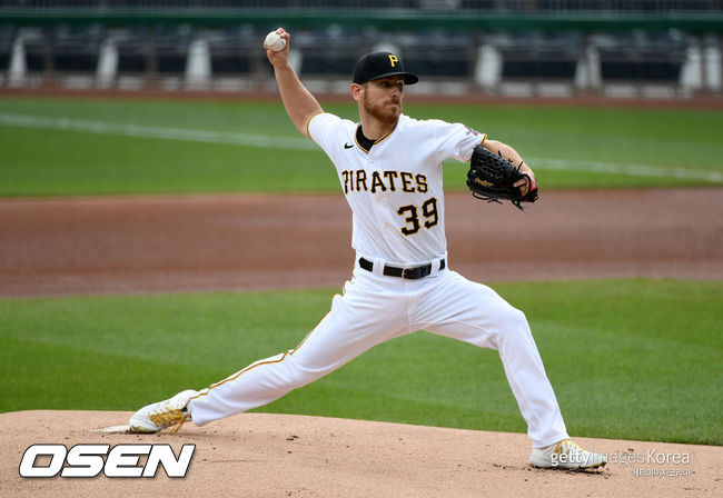 [사진] 피츠버그 투수 채드 쿨. ⓒGettyimages(무단전재 및 재배포 금지)