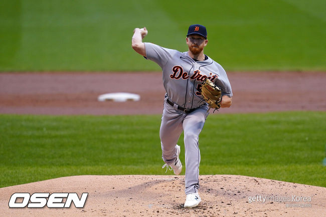 [사진]  디트로이트의 오른손 선발 투수 스펜서 턴블. ⓒGettyimages(무단전재 및 재배포 금지)