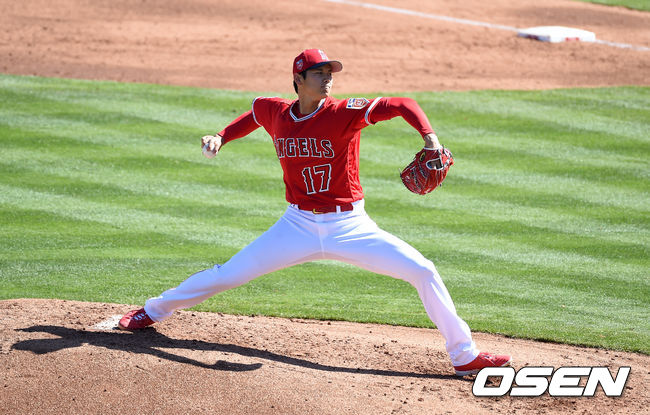 에인절스 오타니가 역투하고 있다. /jpnews@osen.co.kr