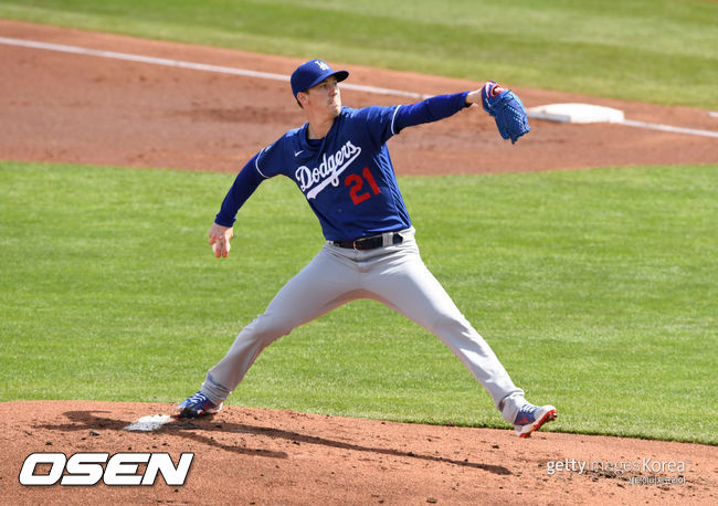 [사진] LA 다저스 투수 워커 뷸러. ⓒGettyimages(무단전재 및 재배포 금지)